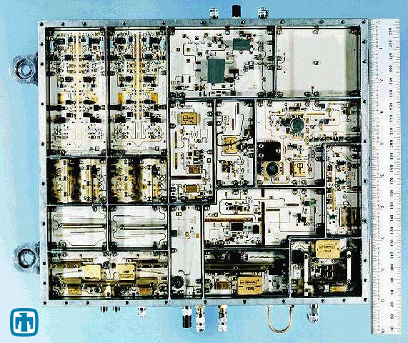 Fully integrated and miniaturized stable local oscillator (STALO), RF upconverter, and dual-channel receiver for Ku-Band (15 GHz) synthetic aperture radar